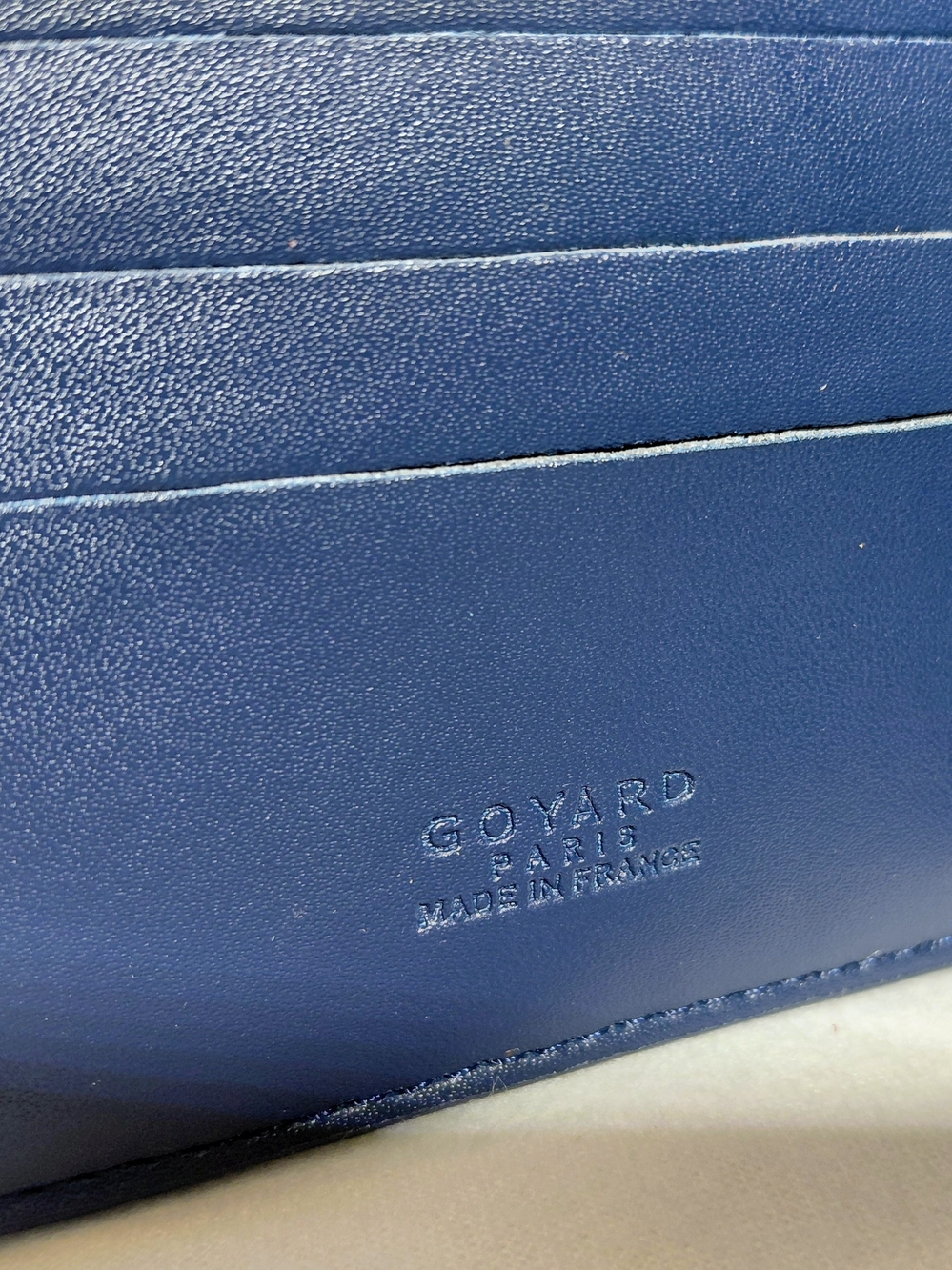 Goyard Men's Card Holder in Navy Brown - Picture 8 of 8